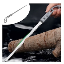 Çok Amaçlı Ahşap & Budama Testeresi - Paslanmaz Çelik Ergonomik El Testeresi Keskin Çapraz Dişli Dal Kesme Bıçağı