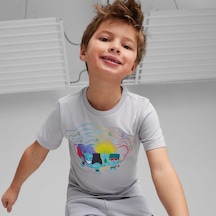 Puma Puma X Trolls Erkek Çocuk Gri Tişört Gri