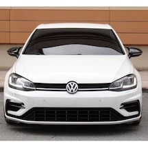 Sts Oto Aksesuar Golf 7 7.5 Batman Yarasa Ayna Kapağı Piano Black Abs Plastik (01)
