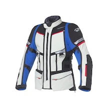 Clover Gts-5 Korumalı Motosiklet Montu Gri Mavi