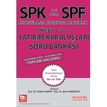 Spk Yatırım Kuruluşları Soru Bankası Adalet Hazar . Şenol Babuşcu