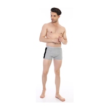 Çift Kaplan Erkek Elastanlı Biyeli Gri Boxer 850