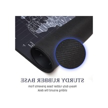 Ekstra Büyük Dünya Haritası Mouse Pad, Kaymaz Kauçuk Taban