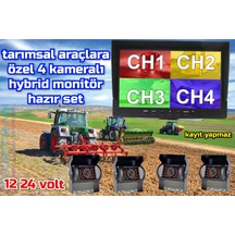 7 İnç Hybrid Monitör Ve 4 Adet Metal 18 Ir Ledli Kamera Hazır Set