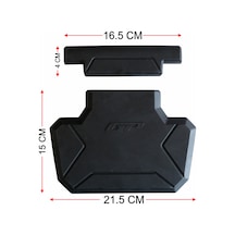 GP Kompozit Universal 21X20cm Plastik Çanta Pedi Siyah