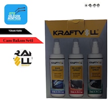 Kraftvoll Kış Cam Bakım Seti Yağmur Kaydırıcı Sprey-buz Çözücü Sprey-buğu Önleyici Sprey 3x250ml