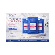 Hyaluronic & Collagen Saç Bakım Maskesi 3x25 Ml - Duş Öncesi Onarıcı Nemlendirici Saç Maskesi