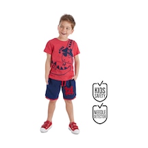 Denokids Korsan Dino Erkek Şort Takım Çok Renkli