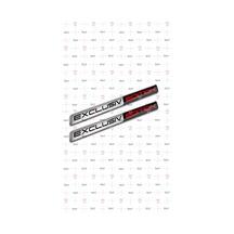 Exclusiv Edition 3D Gümüş Sticker