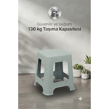 Hasır Küçük Boy Sağlam Kaliteli Kalın Tabure Gri-ma108 1 Adet