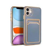 Zore İphone 11 Uyumlu Ogaa Bark Kartlıklı Kılıf-mavi