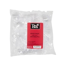 Propack 100mm Minik Kaşık 250 Adet Tek Kullanımlık Plastik Kaşık 3'li Ekonomik Paket - 3 Adet Tarı 3 L