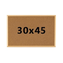Doğal Ahşap Çerçeveli Mntar Pano 30x45 Ofis & Ev Tipi Mantar Pano Diğer