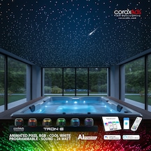 Hamam, Sauna, Spa Aydınlatma Ambiyans Tavan Yıldız Fiber Optik Seti - Kayan Yıldızlı Çok Renkli