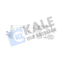Kalorifer Radyatörü Al/mknk Renault Megane Scenic Ja0 1.4 İ Ja0e 1996-1999 Kale Kal 346725