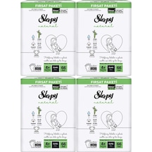 Sleepy Bebek Bezi Naturel Beden 4 9-16Kg Maxi Plus 264 Adet 4'lü