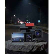Üç Kameralı Dash Cam 170 Geniş Açılı Full Hd Xuczzzdvr1araçkamerası