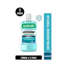 Listerine Cool Mint Hafif Tat Alkolsüz Ağız Bakım Suyu 500ml X 3