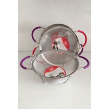 Silikon Saplı Sepet Süzgeç 22CM
