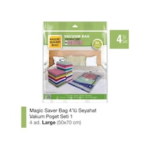 4 Lü Vakumlu Poşet Set-1 Plastik 50 X 70 Turuncu Tr Diğer