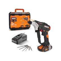 WORX WX177 20V 2.0Ah Li-ion Döner Kafa ve Çift Mandrenli Profesyonel Kömürsüz Şarjlı Matkap + 6 Parça Uç