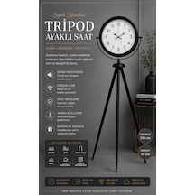 Siyah Standart Tripod Ayaklı Saat