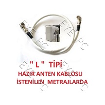 L Tipi 90 Derece Anten Kablosu 1 Rg6 U4 Kablo Uydu Kablosu