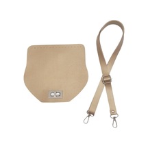 Angel Çanta Aksesuar Suni Deri 21x19 Cm Kapaklı Ve Ayarlı Saplı Çanta Seti Gold Renk Gümüş Metalli