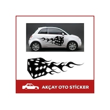 Alevli Zar Sticker Alevli Zar Oto Sticker Alev Araba Sticker