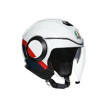 Agv Orbyt Multi Pearl Ebony Açık Motosiklet Kaskı Kırmızı