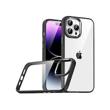 Zore İphone 14 Pro Max Uyumlu Ogaa Flora Kılıf-siyah