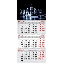 2026 Yılı Gemici Takvimi- Satranç Taşları