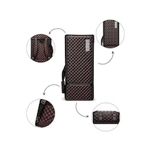 Korg Pa5x, Kronos 2, Kronos 3, Pa700, Pa900, Pa1000 Keybord Uyumlu Siyah-kırmızı Kapitone Çantası
