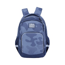 Coral High Lacivert Desenli Okul Sırt Çantası 24452 Buz Yeşil