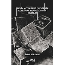 Teknik Metinlerde İşlevsellik: Kull - İnönü Korkmaz - Gece Kitaplığı