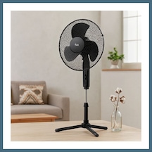Agc Uygun Sepet 16\" 41 Cm Teleskopik Katlanır Ayaklı Vantilatör - Metal Kafes, 3 Kademe Agc