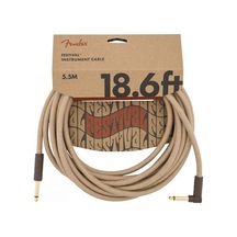 Fender 0990918021 Festival Pure Hemp Enstrüman Kablosu 5m - Natural Boyasız Doğal Kenevir Dokusu Esnek Yapı Ve Sağlam Bağlantı