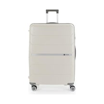 Mçs Polipropilen Valiz V366 75 Cm Büyük Boy Kemik - Gri Kemik-gri