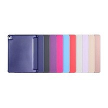 İle Uyumlu Sm11-tb330fu Kılıf Kalem Koyma Bölmeli Stand Olan Uyku Modlu Suni Deri Yarı Transparan Arka Yüzey Attravtive Smart Cover Lavanta