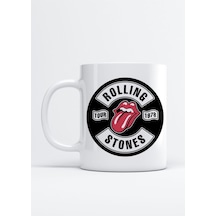 The Rolling Stones Baskılı Kupa Bardak Beyaz