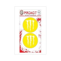 Monster Tasarım Damla Logo Sticker 07 Diğer