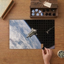 Uzay Gemisi - Dünya - Uydu Tasarımı 240 Parça Ahşap Puzzle Ahşap Kutuda Mpy60266