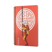 Mabbels Avatar Aang Spiralli Not Defteri Kırmızı 80 Yaprak Çizgili 17x24cm Dft-388616
