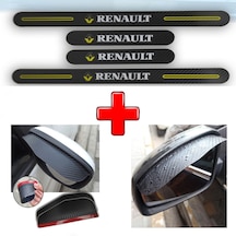 Renault Grubu Carbon Kapı Eşiği + Ayna Yağmur Koruyucu (552765407)