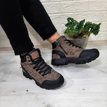 Luttoon 2035 Vizon-Siyah Kürklü Fermuarlı Kaymaz Erkek Bot 001