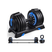 Ayarlanabilir 3 İn 1 Dumbbell Ağırlık Seti Dambıl Halter Kettlebell Kompakt Set 24 Kg