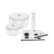 Zwıllıng Fresh & Save Bowls Vakumlu Saklama Kabı Başlangıç Seti, Cam, M/l, 9 Parça Diğer