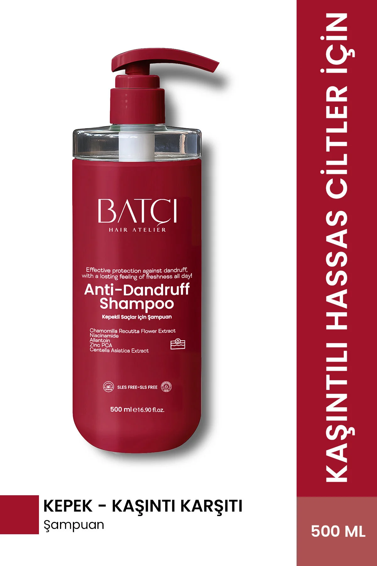 Kepek Önleyici Şampuan Ve Pullanma Karşıtı, Yatıştırıcı Şampuan 500 Ml Tüm Saçlar