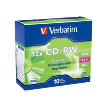 Verbatim Cd-rw 700mb 4x-12x Yeniden Yazılabilir Boş Medya - İnce