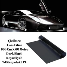 Guard Çizilmez Cam Filmi 100 Cm X 60 Metre Dark Black Koyu Siyah %15 Koyuluk 1 PL